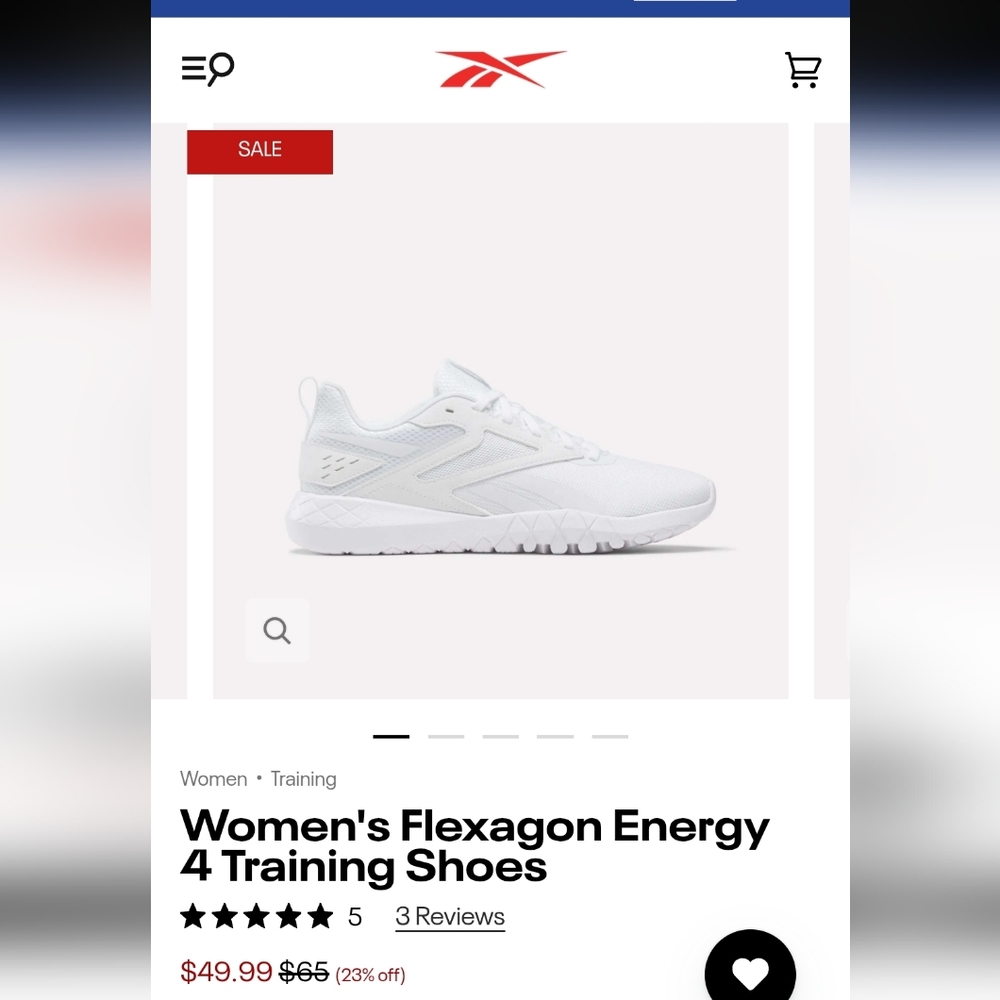 Reebok Women's Flexagon Energy 4 Training Shoes Size 8.5